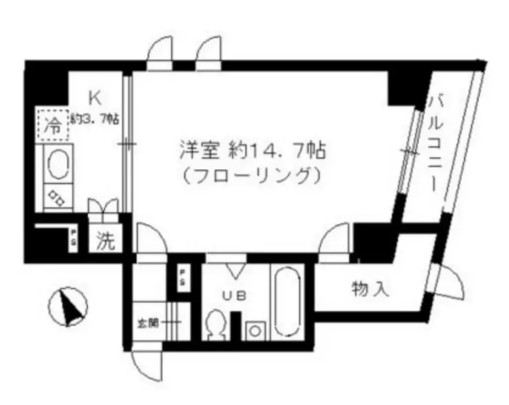 エスペランサ平河町 2階階 間取り