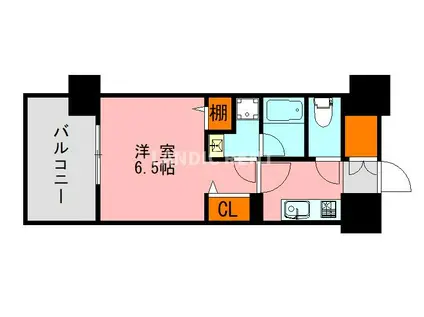 LANDIC O/2227(1K/13階)の間取り写真