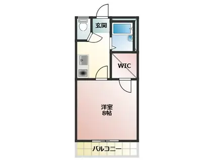 ウイングコート三ノ輪(1K/2階)の間取り写真