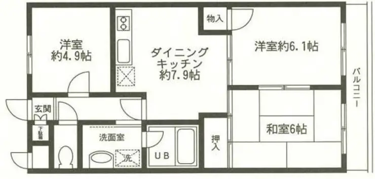 エトワール千代田 2階階 間取り