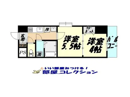 ロイヤルマジェスティ(2K/12階)の間取り写真