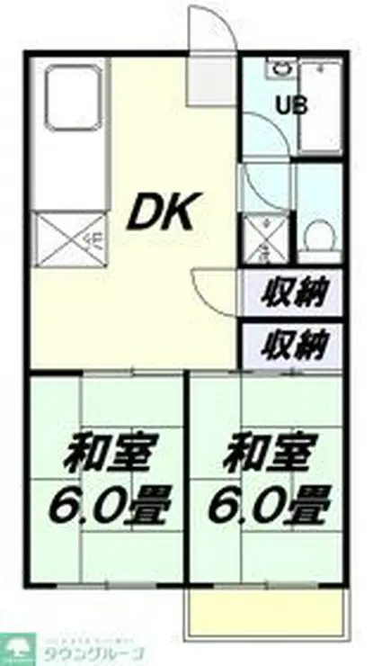 コスモハイツ 2階階 間取り