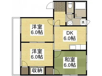 シュテッケ・デーム(3DK/2階)の間取り写真