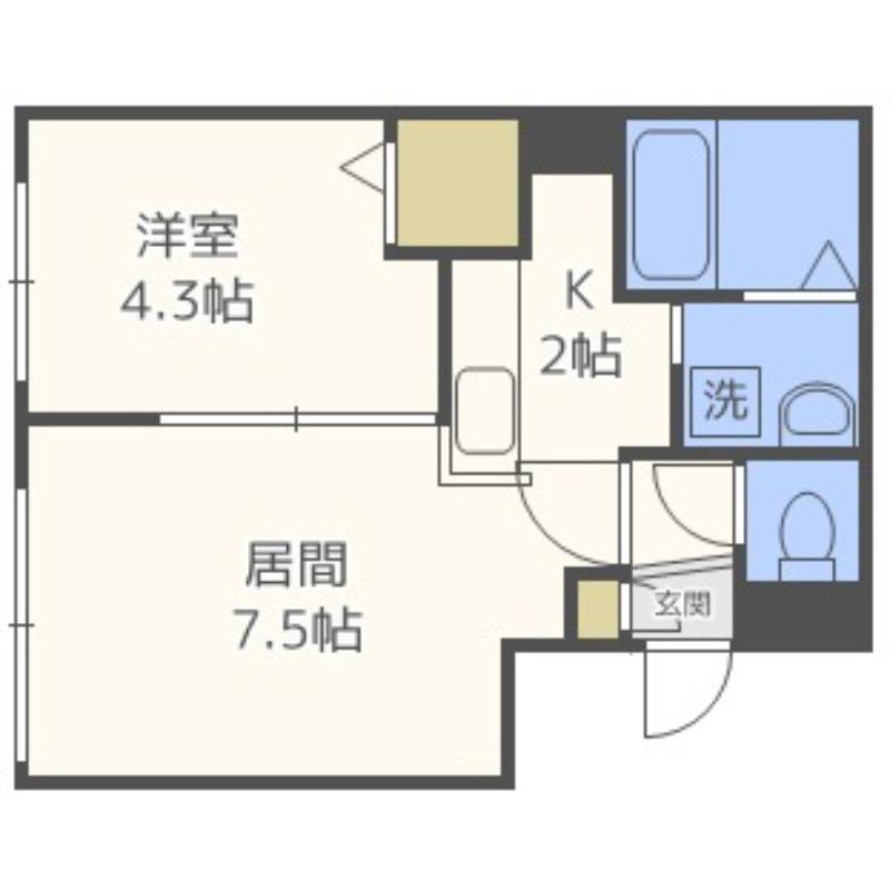 エル フトゥーロ(1LDK/3階)の間取り写真