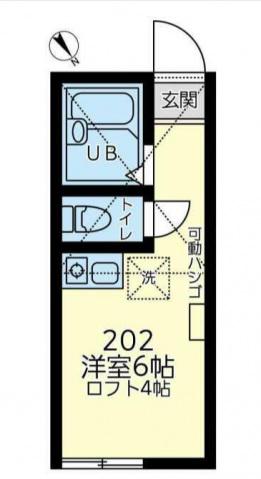 ユナイト文庫ミラフローレス(ワンルーム/1階)の間取り写真
