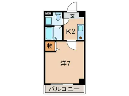 サニーハイツ(1K/3階)の間取り写真