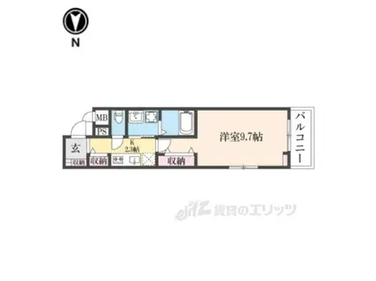 サニーサイド レオ(1K/2階)の間取り写真