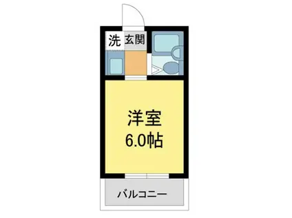 ロイヤルプラザ西宮(1K/1階)の間取り写真