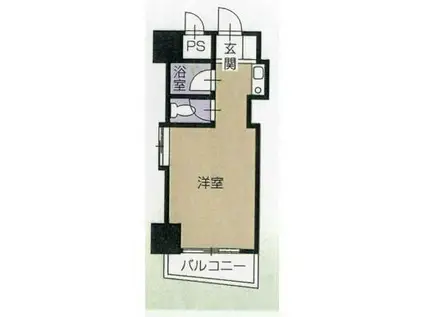 ベルメール原田町(ワンルーム/8階)の間取り写真