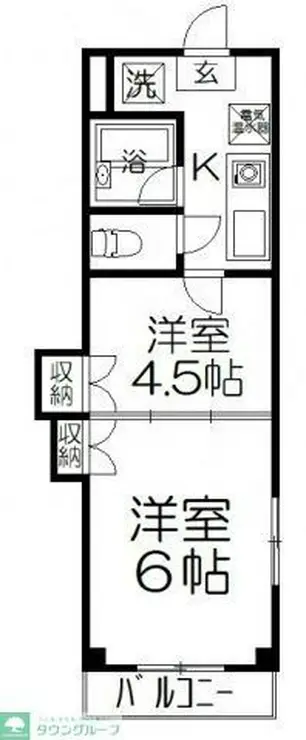 レジデンスカープ大宮 3階階 間取り