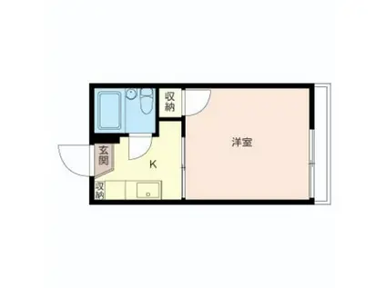 アネックス三ツ境A(1K/1階)の間取り写真