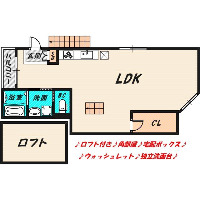 LUX SQUARE SHIMIZU(1LDK/3階)の間取り写真