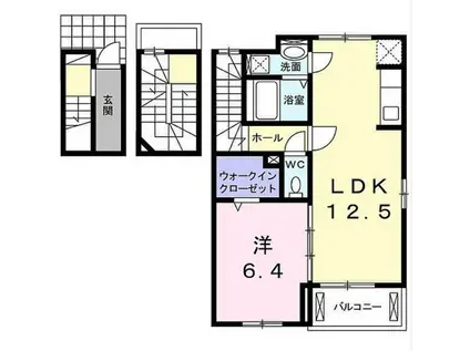 ハーモニー グランデI(1LDK/3階)の間取り写真