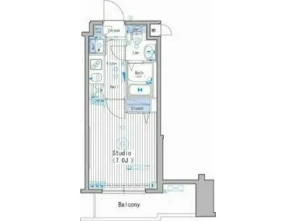 ガーラ・グランディ大森(1K/10階)の間取り写真