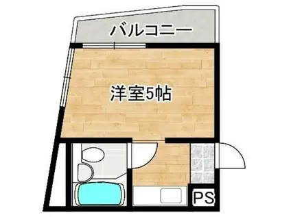 アストラル町屋(1K/8階)の間取り写真