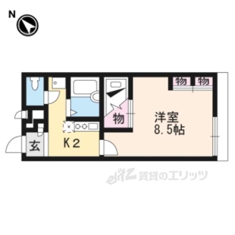 レオパレスアミーゴ(1K/2階)の間取り写真
