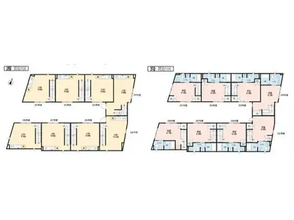 フェリオ小田急相模原(1LDK/2階)の間取り写真