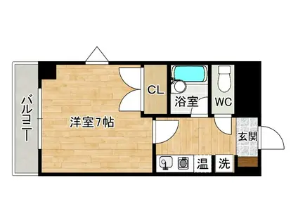 エンジョイスペースオカダ(1K/6階)の間取り写真