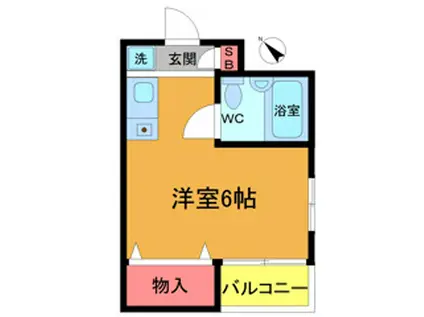 ソレイユ ルヴァンII(ワンルーム/3階)の間取り写真