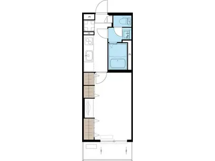 REVEL(1K/1階)の間取り写真