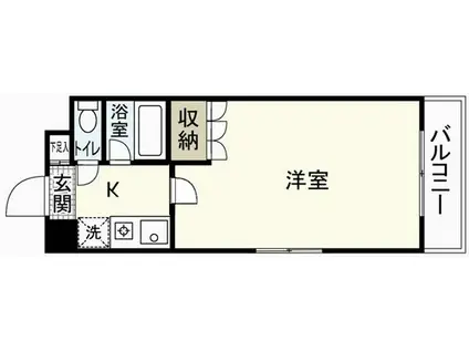 サンローレル串戸(1K/8階)の間取り写真