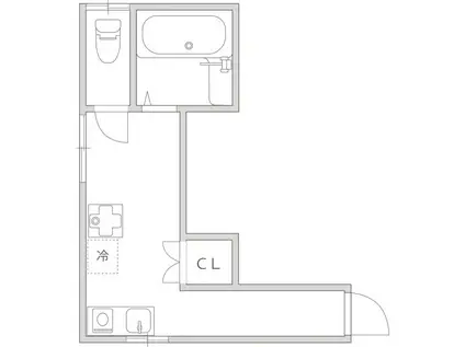 Bハウス東大井(ワンルーム/1階)の間取り写真