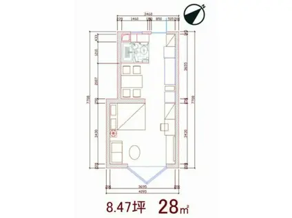 SANSAN千石第三ビル(ワンルーム/1階)の間取り写真