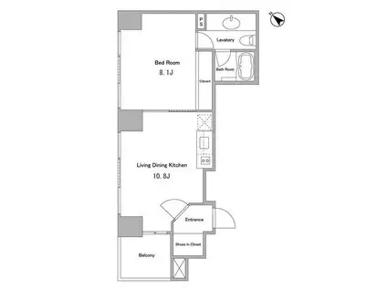 HAMILTOM PLACE(1LDK/6階)の間取り写真