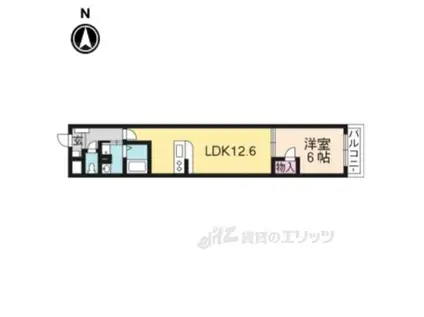AーMON壬生高樋(1LDK/4階)の間取り写真