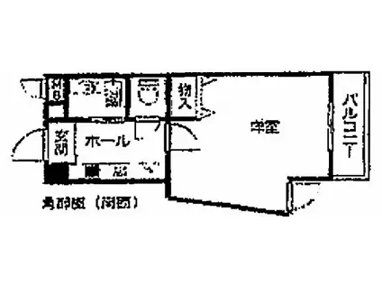 LS NEST(1K/3階)の間取り写真