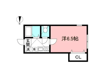 パストラル(1K/2階)の間取り写真