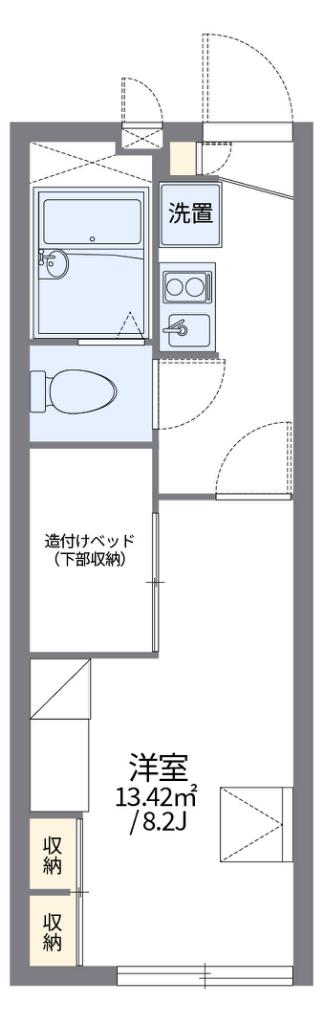 レオパレスリファインド(1K/2階)の間取り写真