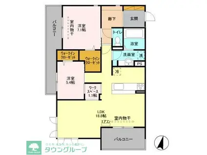 MSおおたか(2SLDK/2階)の間取り写真