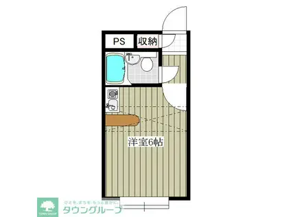 ベルピア久喜 第7(ワンルーム/2階)の間取り写真