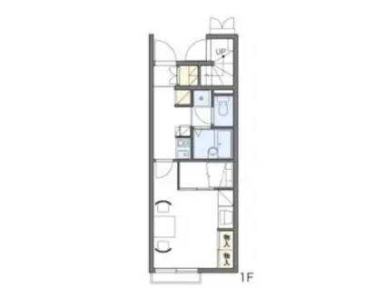 レオパレス望(1K/1階)の間取り写真