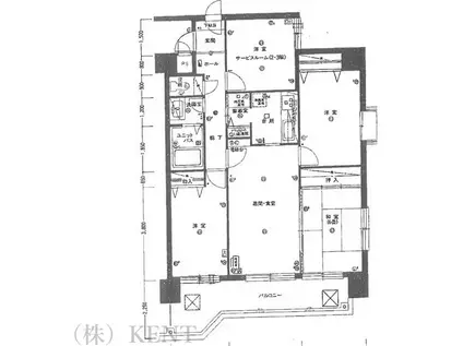 リラハイツ表参道(4LDK/3階)の間取り写真