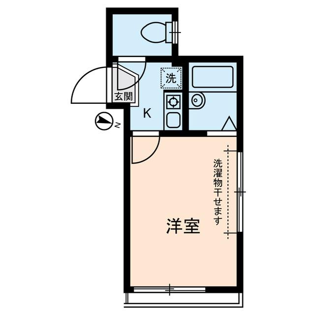 87HOUSE(1K/2階)の間取り写真