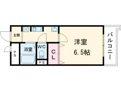 リトゥール澤(1K/9階)の間取り写真