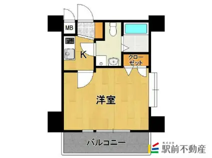 サヴォイザティファナ(1K/4階)の間取り写真