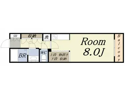 PIER624(1K/6階)の間取り写真