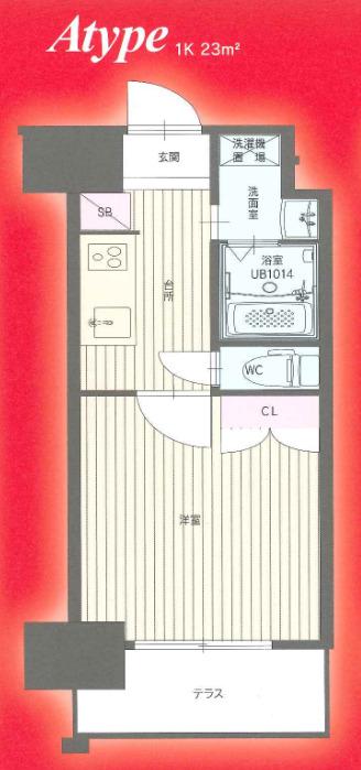 CLUB ORIENT NO.122(1K/11階)の間取り写真