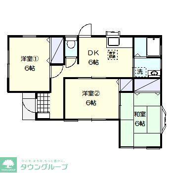 露木4号棟(3DK/1階)の間取り写真