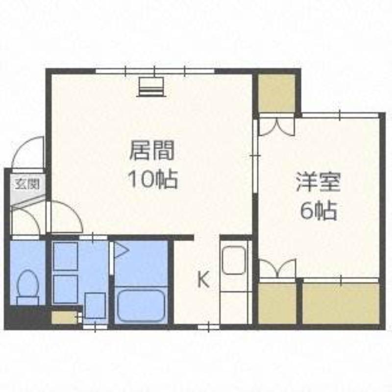 ハイツ317(1LDK/2階)の間取り写真