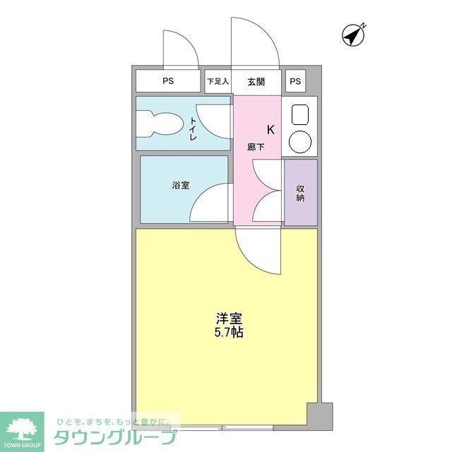 リベルテ(ワンルーム/2階)の間取り写真