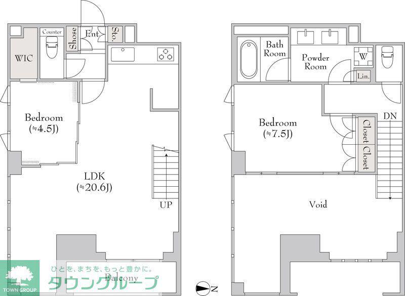 ルミーク錦糸町(2LDK/10階)の間取り写真
