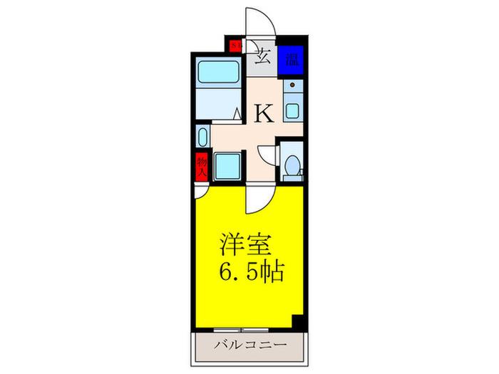 ハイムカーサ(1K/2階)の間取り写真