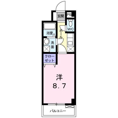 メゾン・彩V(1K/3階)の間取り写真