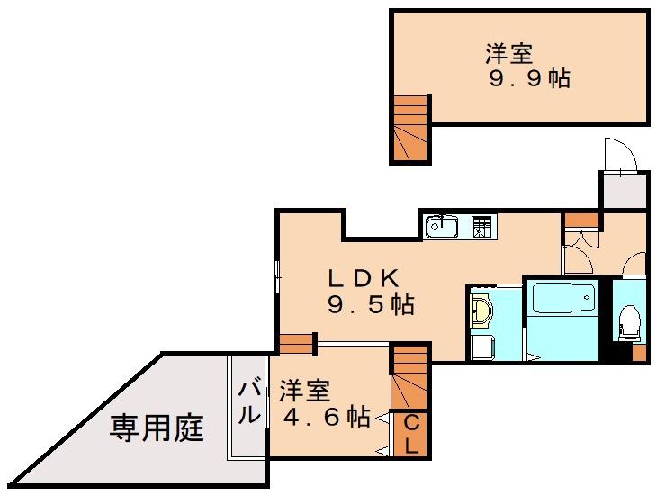 DREAMSTAGE空港SPERANZA(1LDK/1階)の間取り写真