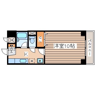 コウワビル(1K/2階)の間取り写真