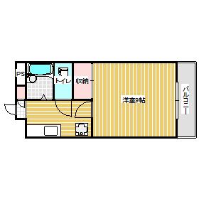 サニークレスト清水(1K/7階)の間取り写真